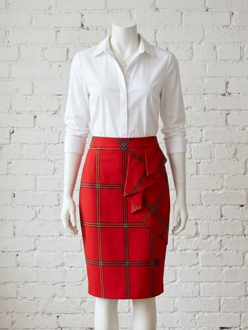 Tartan Karen millen midi skirt